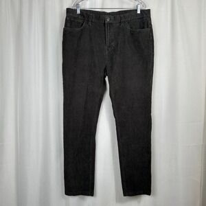 Prana Mens Campfire Corduroy Pants 38x32 Actual Inseam ~31 Slim Fit Gray